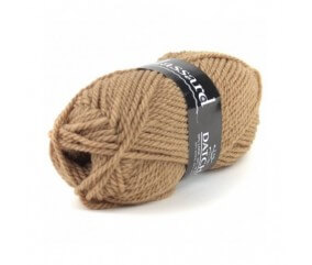Pelote de laine à tricoter DATCHA - Plassard marron 501 sperenza