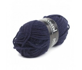 Pelote de laine à tricoter DATCHA - Plassard bleu 505 sperenza