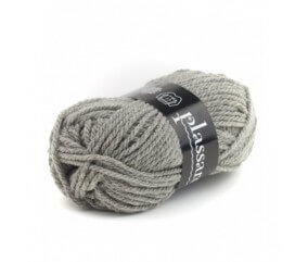 Pelote de laine à tricoter DATCHA - Plassard gris 590 sperenza