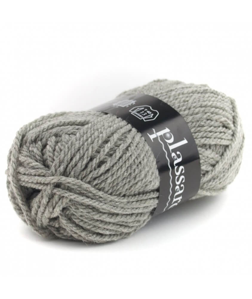 Pelote de laine à tricoter DATCHA - Plassard gris 590 sperenza