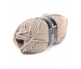 Pelote de laine à tricoter DATCHA - Plassard marron clair 601 sperenza