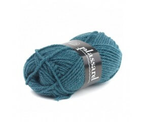 Pelote de laine à tricoter DATCHA - Plassard bleu 604 sperenza