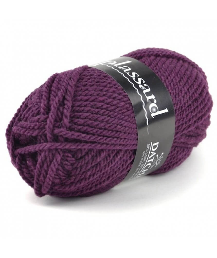 Pelote de laine à tricoter DATCHA - Plassard violet 616 sperenza