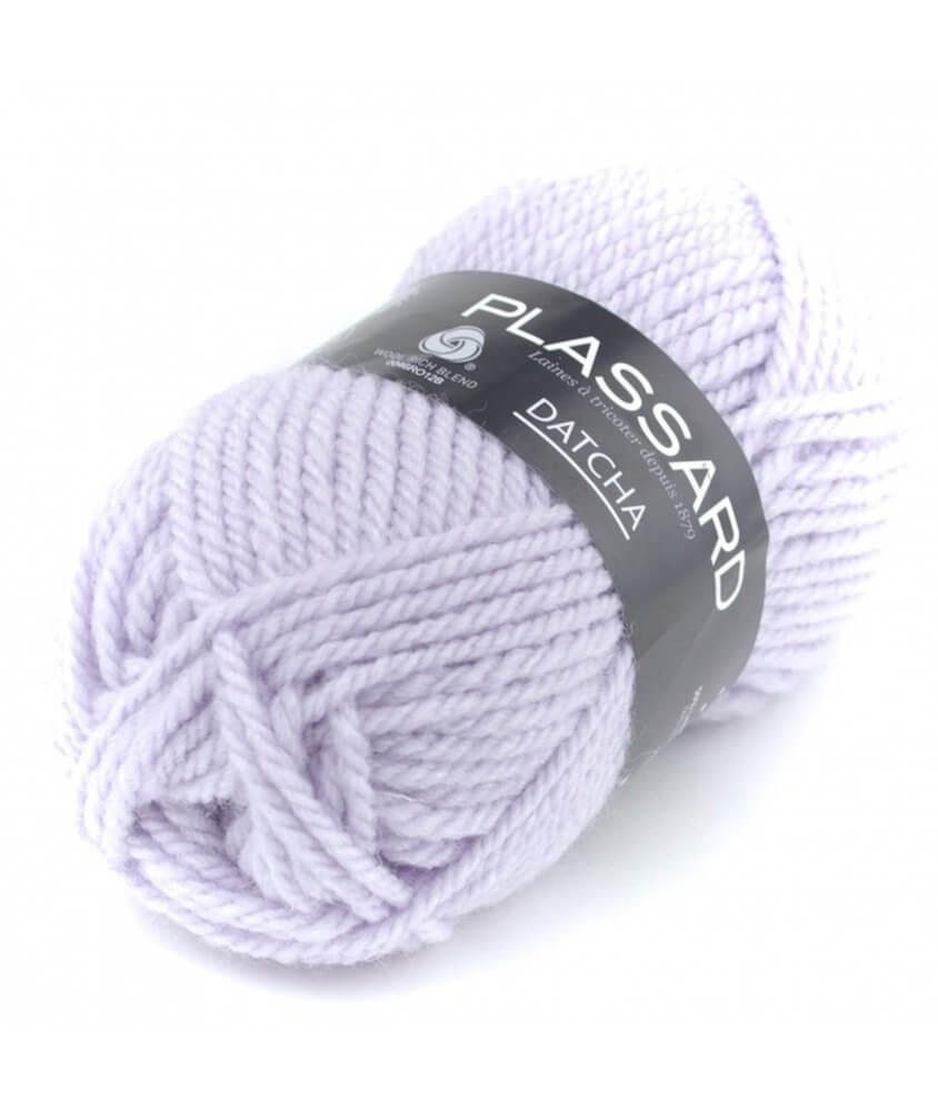 Pelote de laine à tricoter DATCHA - Plassard violet 669 sperenza