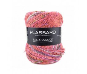 Fil à tricoter Renaissance - Plassard rose 36 sperenza