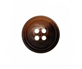 Boutons Polyester 4 trous 20mm X 3 - Prym brun moyen sperenza