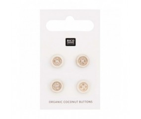 Boutons Noix de coco 10 à 13mm - Rico Design marron 10mm sperenza