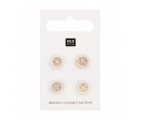 Boutons Noix de coco 10 à 13mm - Rico Design marron 10mm sperenza