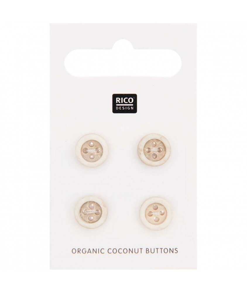 Boutons Noix de coco 10 à 13mm - Rico Design marron 10mm sperenza