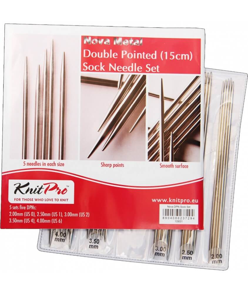 Set Aiguilles doubles pointed Nova Metal - Knitpro