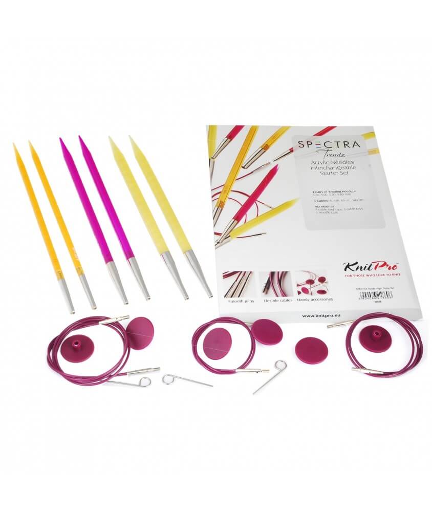 Starter Set aiguilles circulaires interchangeables SPECTRA - Knitpro Starter Set aiguilles circulaires interchangeables SPECTRA - Knitpro