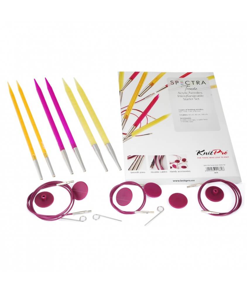 Starter Set aiguilles circulaires interchangeables SPECTRA - Knitpro