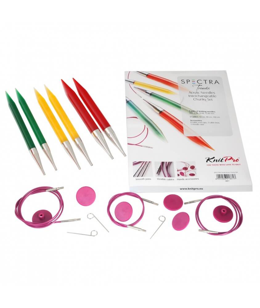 Chunky Set aiguilles circulaires interchangeables SPECTRA - Knitpro Chunky Set aiguilles circulaires interchangeables SPECTRA - Knitpro