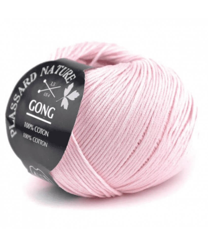 PELOTE GONG rose très clair coton doux PELOTE GONG rose très clair coton doux