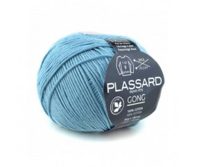 Plassard Gong beau bleu mercerisé coton 222