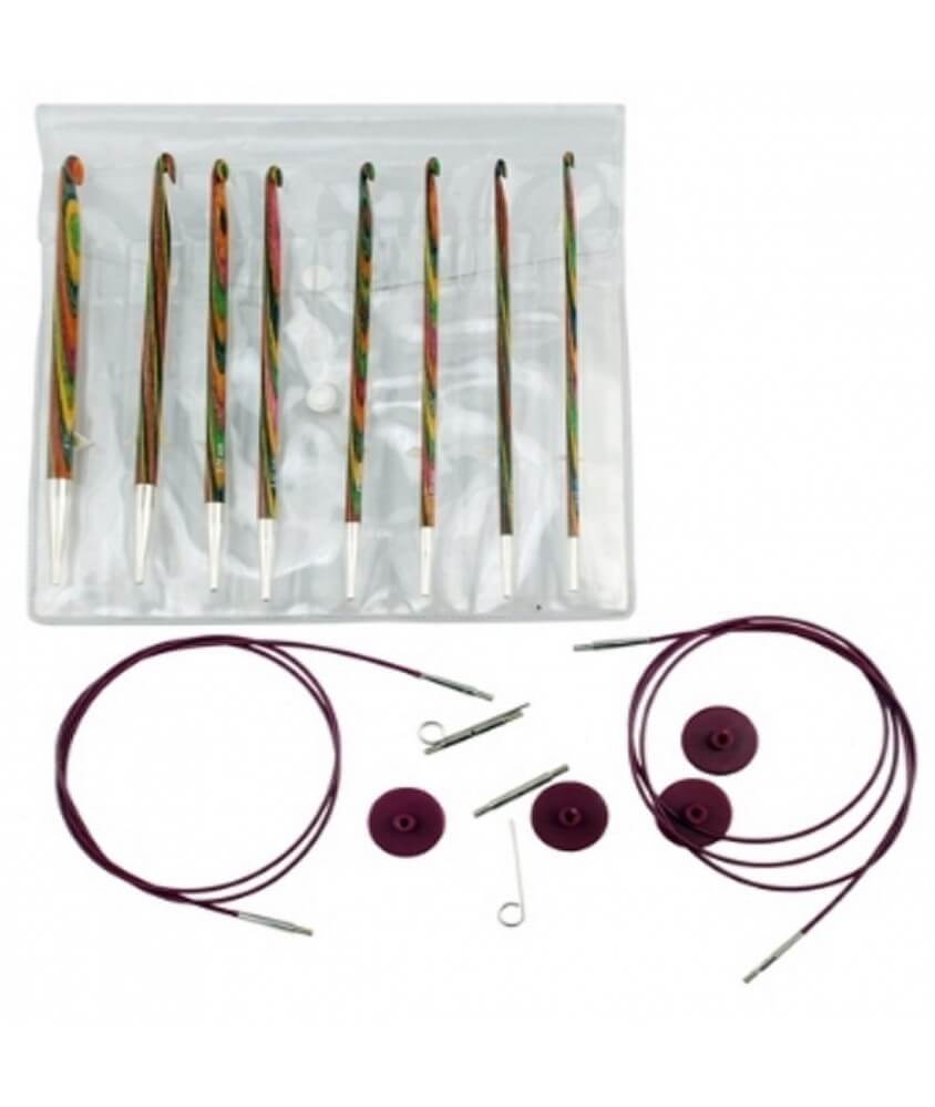 Set crochets tunisiens interchangeables Symfonie -Knitpro Set crochets tunisiens interchangeables Symfonie -Knitpro