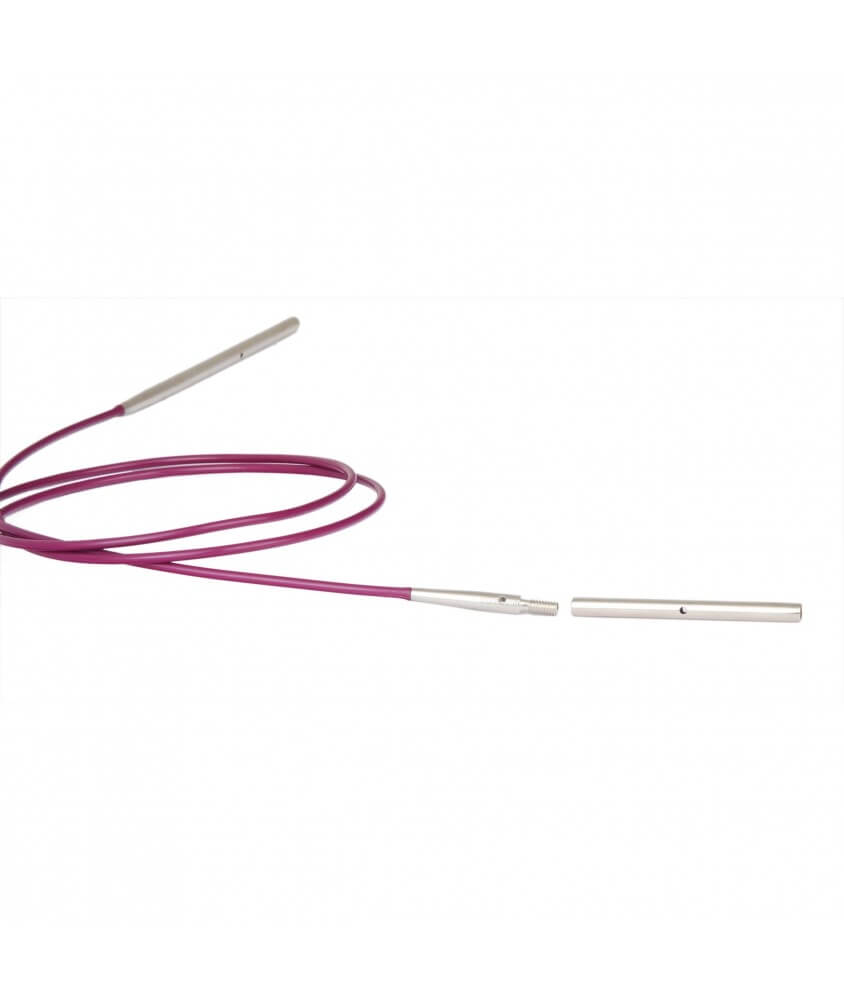 Cable 94 cm violet pour aiguilles Knitpro