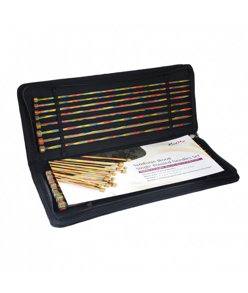 Set aiguilles à tricoter Symfonie Wood 30 cm - Knitpro Set aiguilles à tricoter Symfonie Wood 30 cm - Knitpro