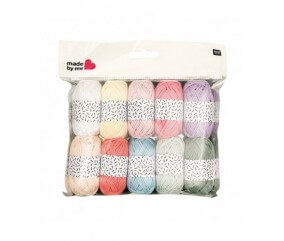 10 MINI PELOTES 10g Amigurumi VINTAGE - Rico Design