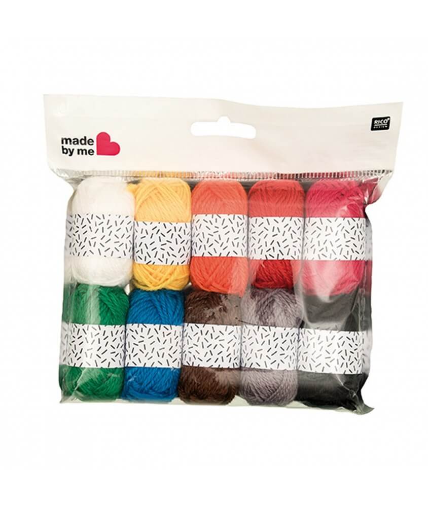 MINIS PELOTES DE LAINE A TRICOTER x 10 - CLASSIC - Rico Design MINIS PELOTES DE LAINE A TRICOTER x 10 - CLASSIC - Rico Design