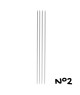 Aiguilles à tricoter double pointe alu. 20cm n°2 à 5-Distrifil