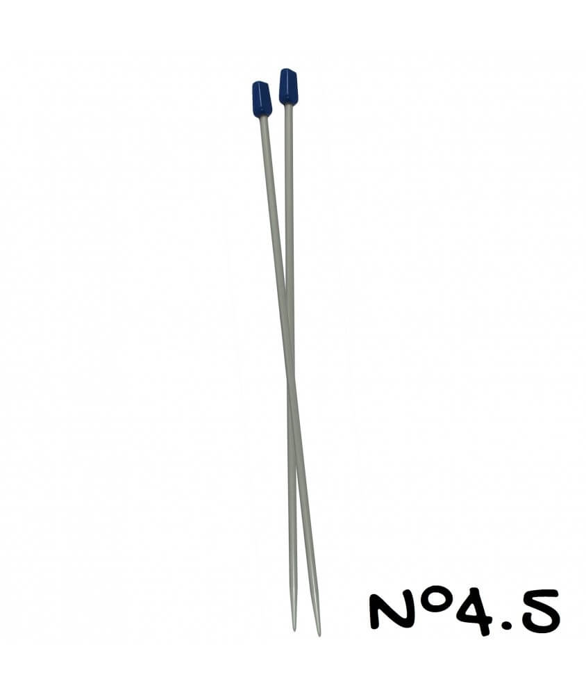 Aiguilles à Tricoter de 40cm en aluminium n°2 a n°6 - Distrifil