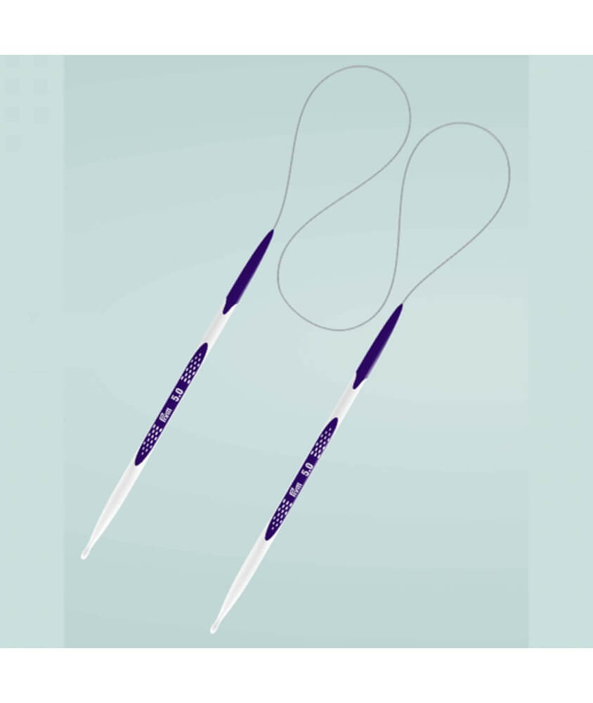 Aiguilles circulaires Prym Ergonomics 80 cm N° 10 à 12 à l'unité - Prym - 12