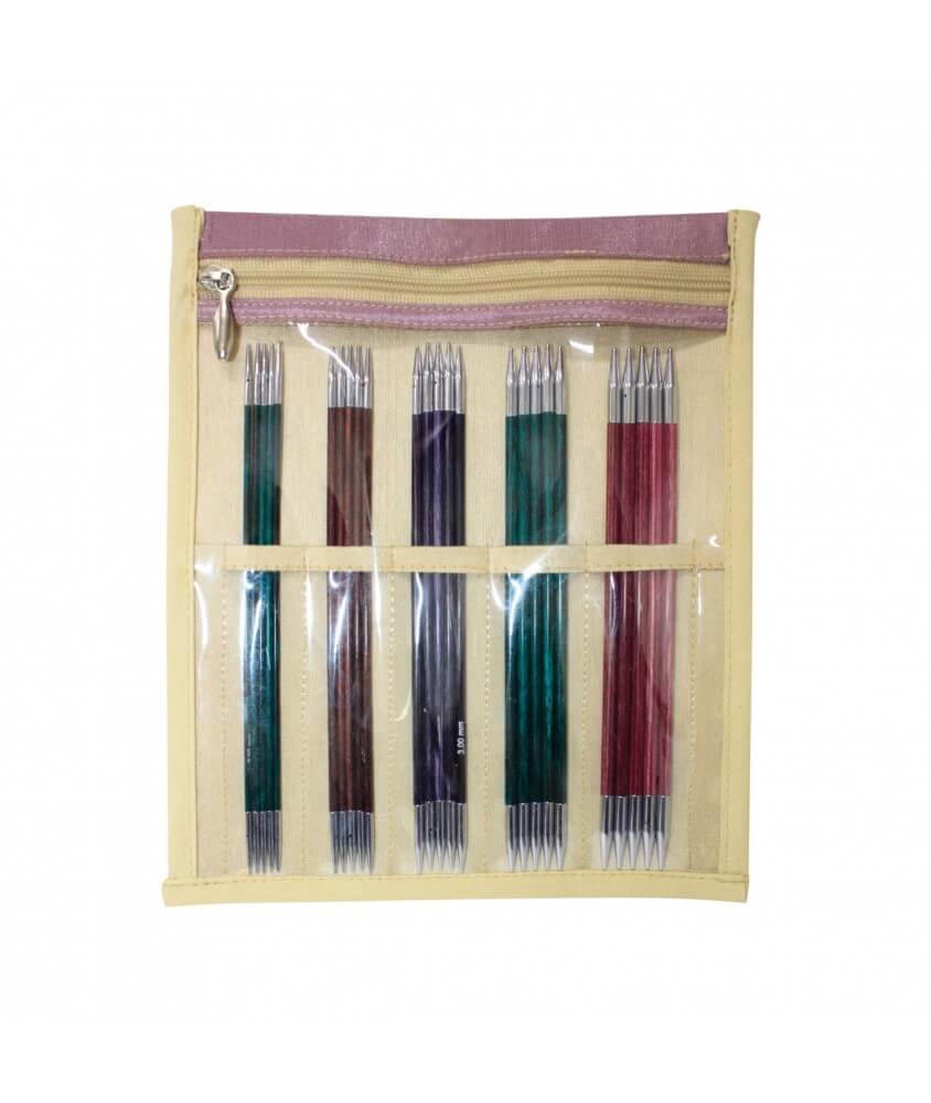 Set Aiguilles doubles pointes 15 CM ROYALE - Knitpro Set Aiguilles doubles pointes 15 CM ROYALE - Knitpro