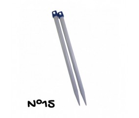 Aiguilles à Tricoter de 40cm en plastique n°6,5 à n°20 - Distrifil