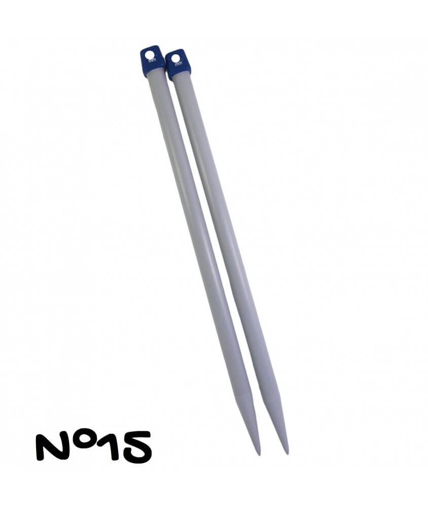 Aiguilles à Tricoter de 40cm en plastique n°6,5 à n°20 - Distrifil