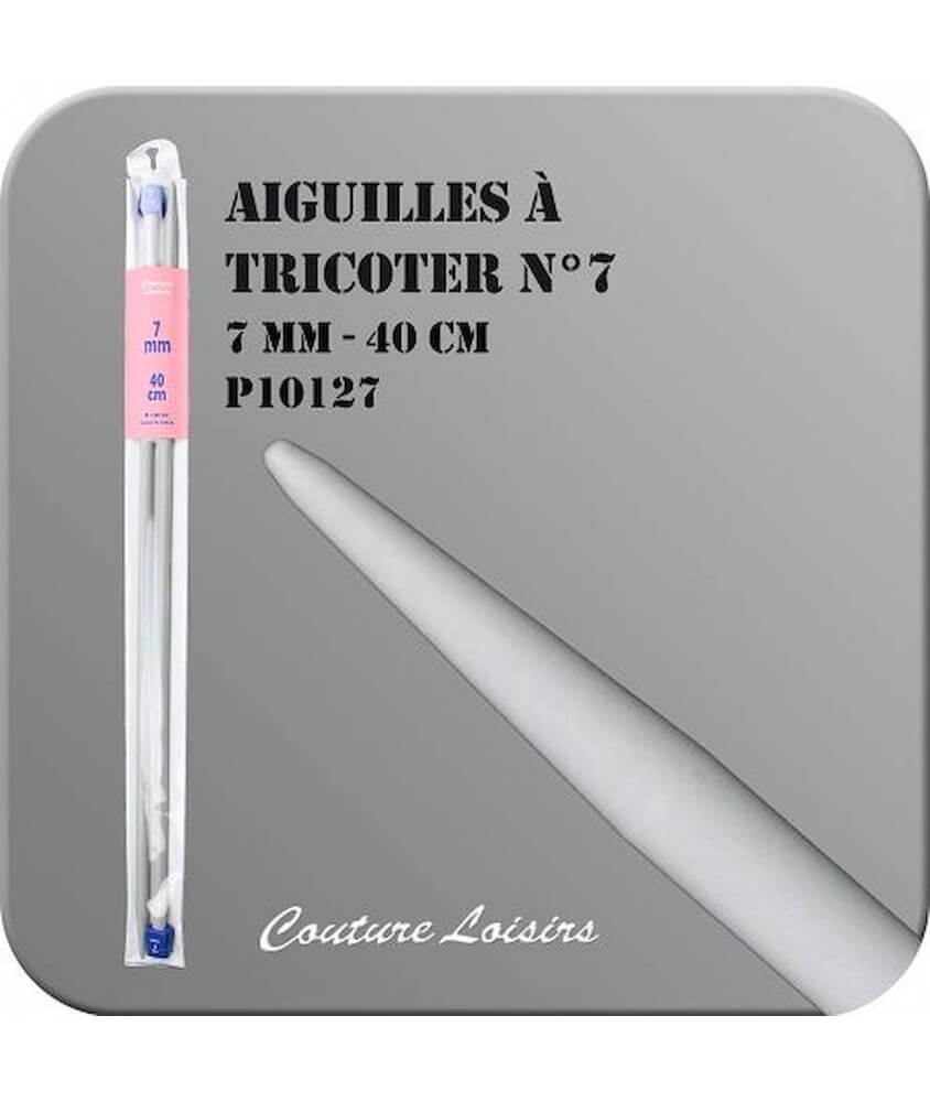 Aiguilles à tricoter plastique 40 cm – Prima Mercerie