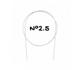 Aiguilles à tricoter circulaires - 80cm - n° 2.50 à n°5 - Distrifil
