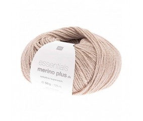 Pelote de laine à tricoter Essentials Merino plus DK - Rico Design Ecru