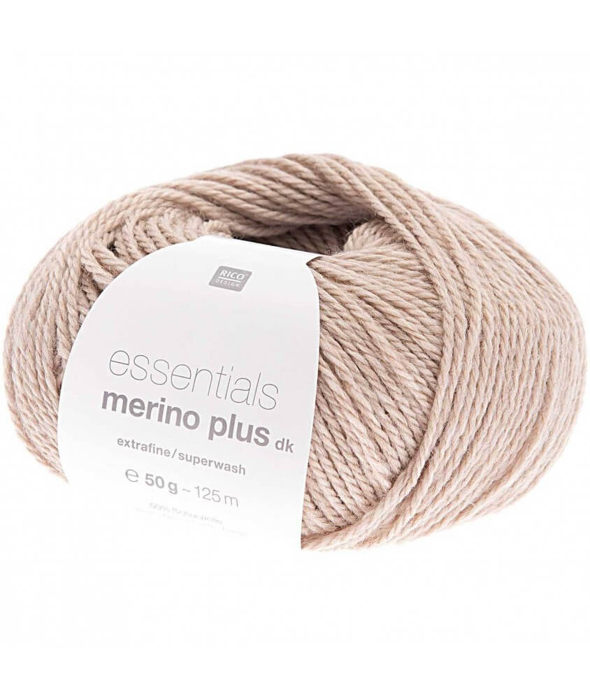 Pelote de laine à tricoter Essentials Merino plus DK - Rico Design Ecru Pelote de laine à tricoter Essentials Merino plus DK - Rico Design Ecru