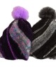 Kit Bonnet à tricoter AVORIAZ  violet - Nertex