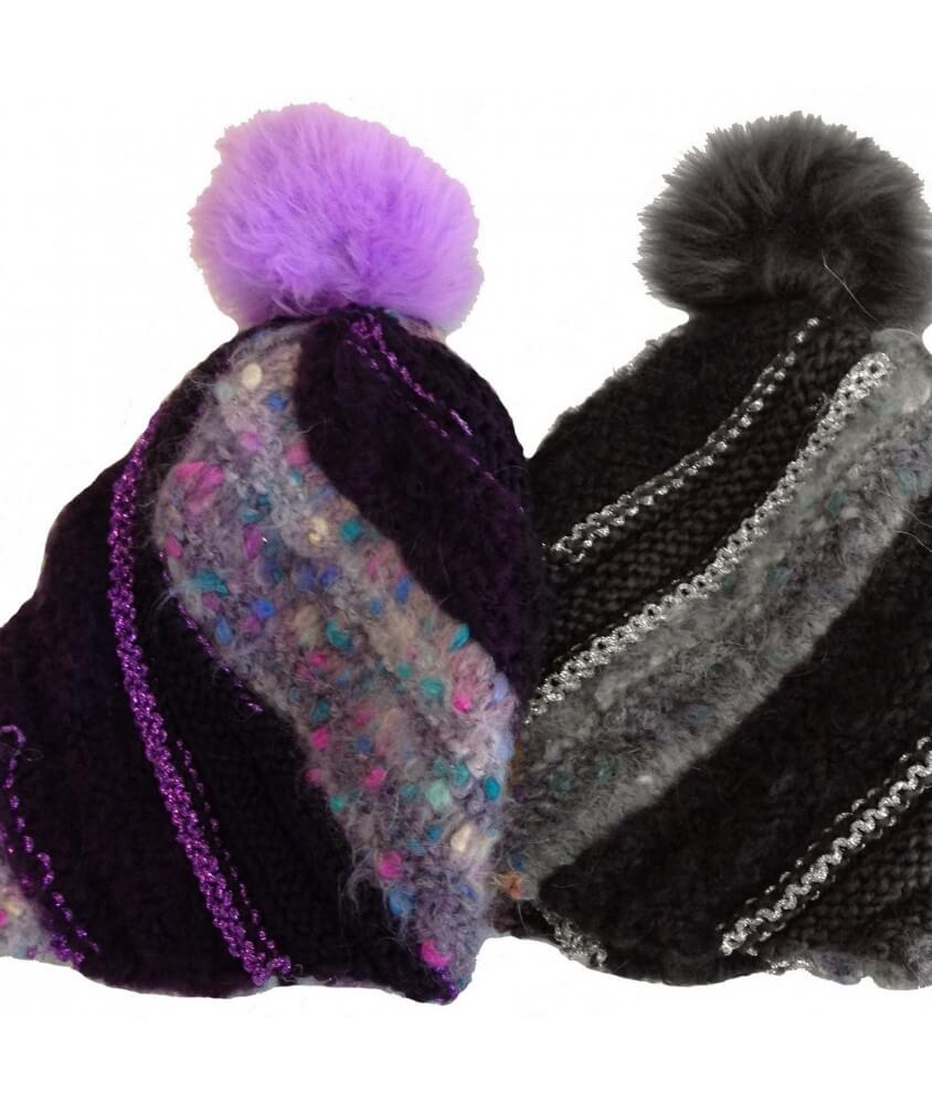 Kit Bonnet à tricoter AVORIAZ violet - Nertex
