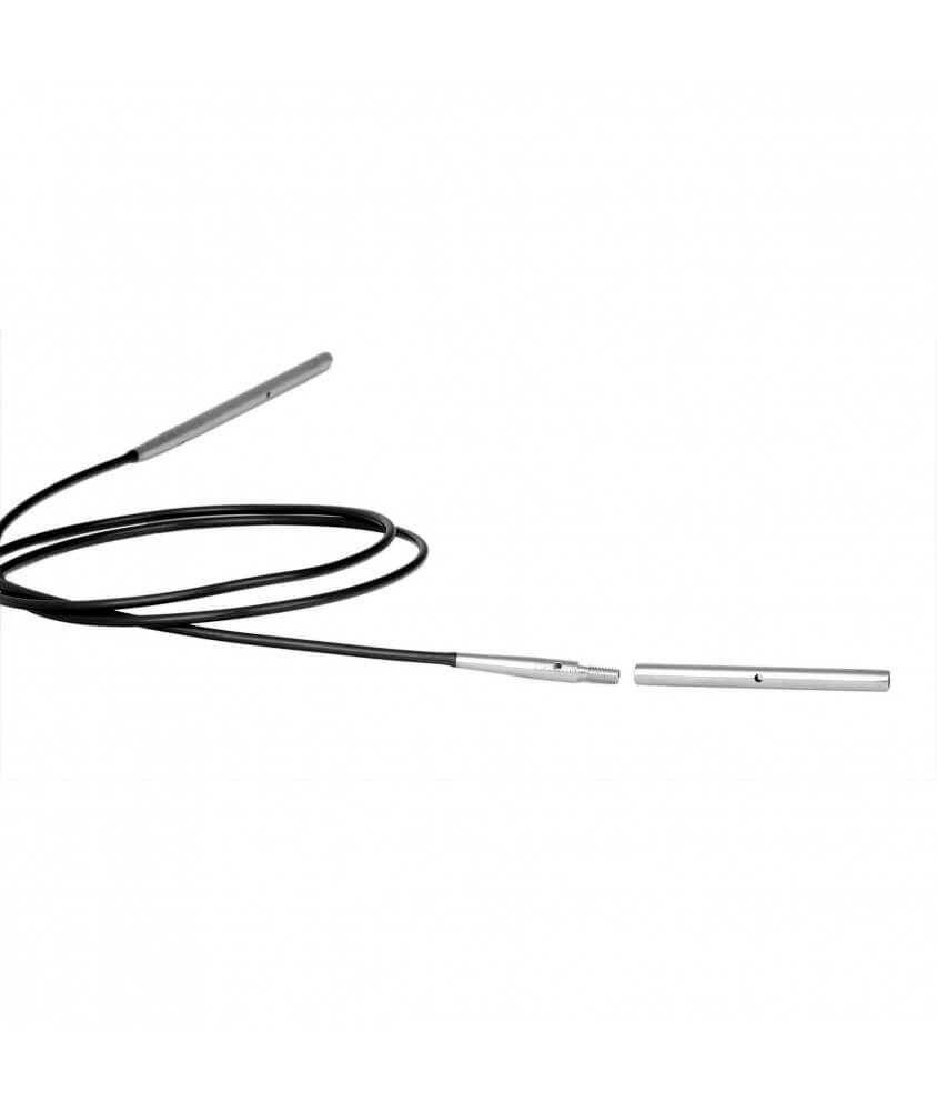 Cable Noir 150cm aigu. circulaires/crochet interchangeables -Knitpro