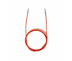 Cable Rouge 100cm aigu. circulaires/crochet interchangeables - Knitpro