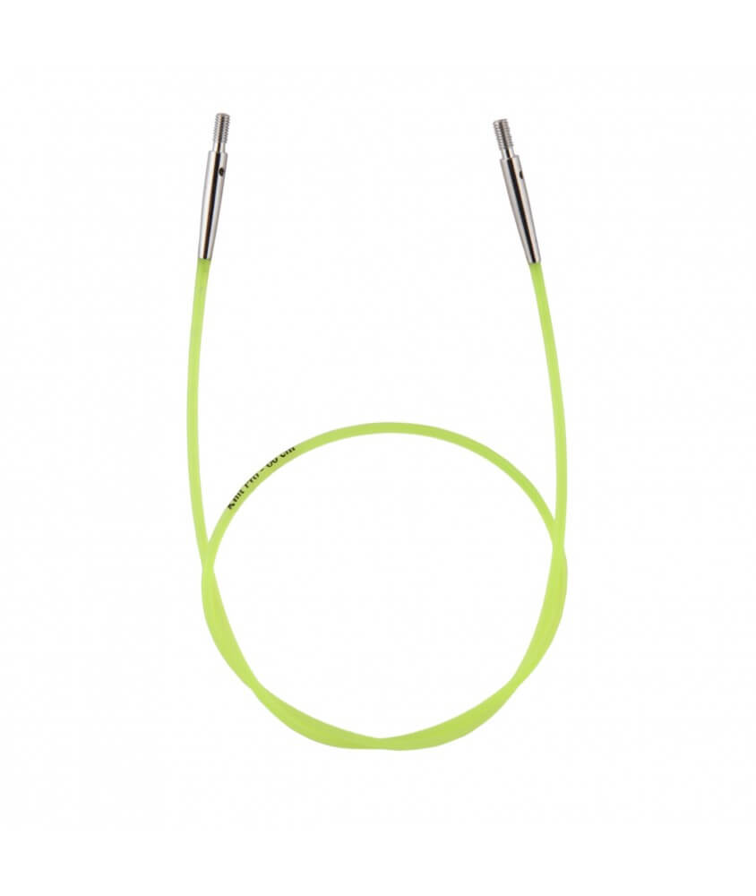 	Cable Vert 60 cm aigu. circulaires/crochet interchangeables - Knitpro