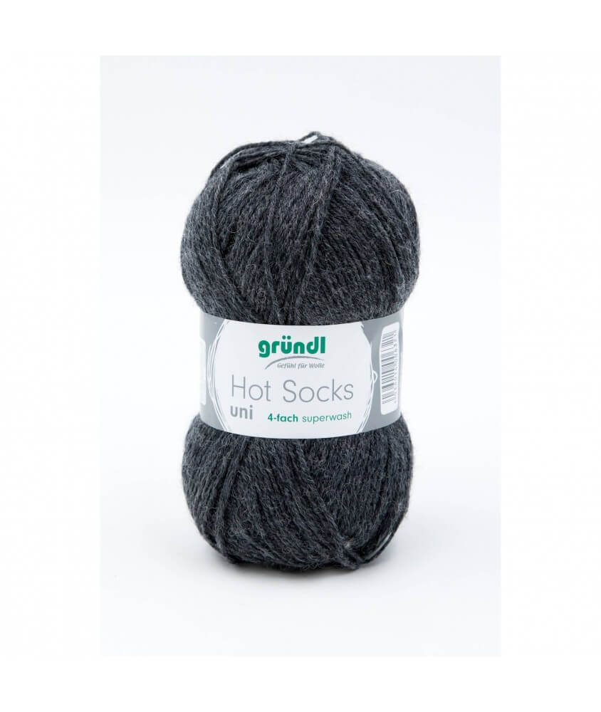 Pelote de laine à chaussettes à tricoter HOT SOCKS UNI - Grundl