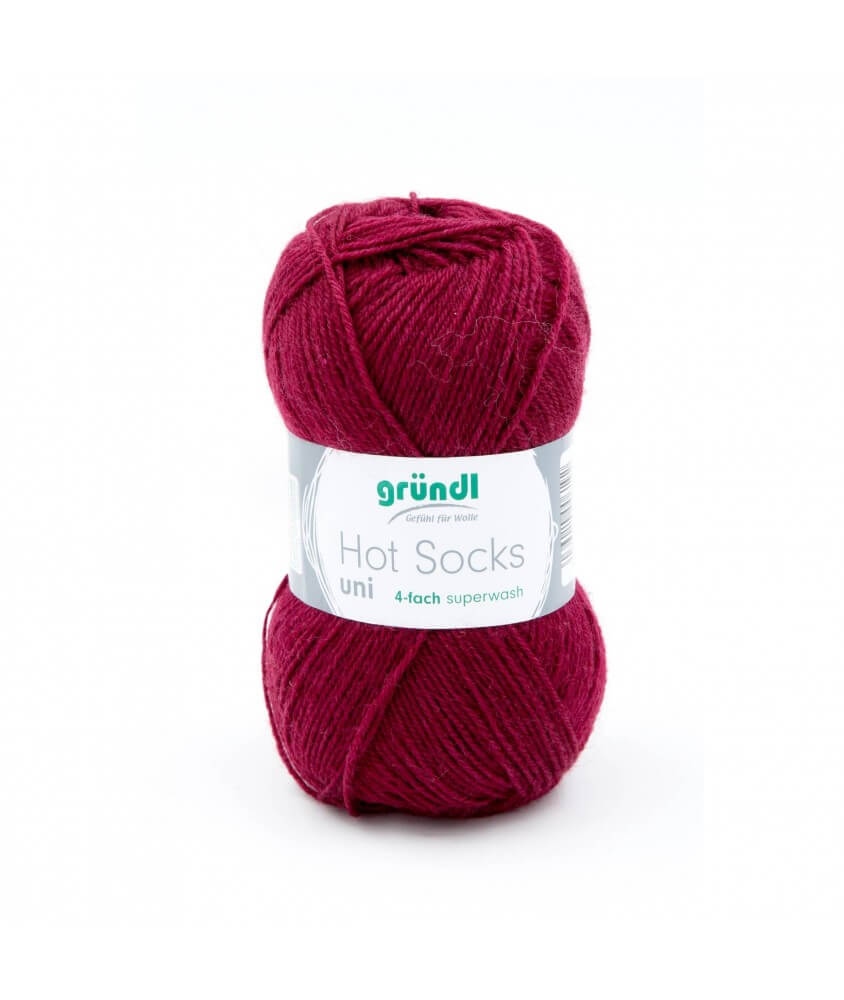 Pelote de laine à chaussettes à tricoter HOT SOCKS UNI - Grundl Pelote de laine à chaussettes à tricoter HOT SOCKS UNI - Grundl