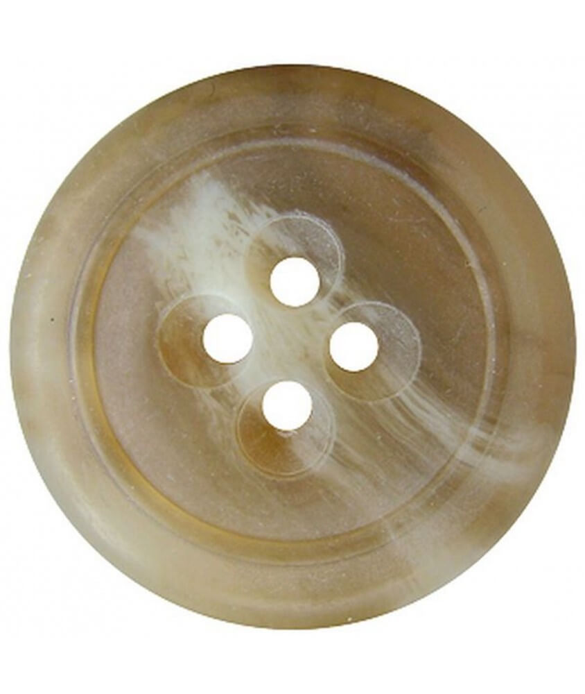 	Bouton Chiné Beige 4 trous 34 mm X 1 - Union Knopf