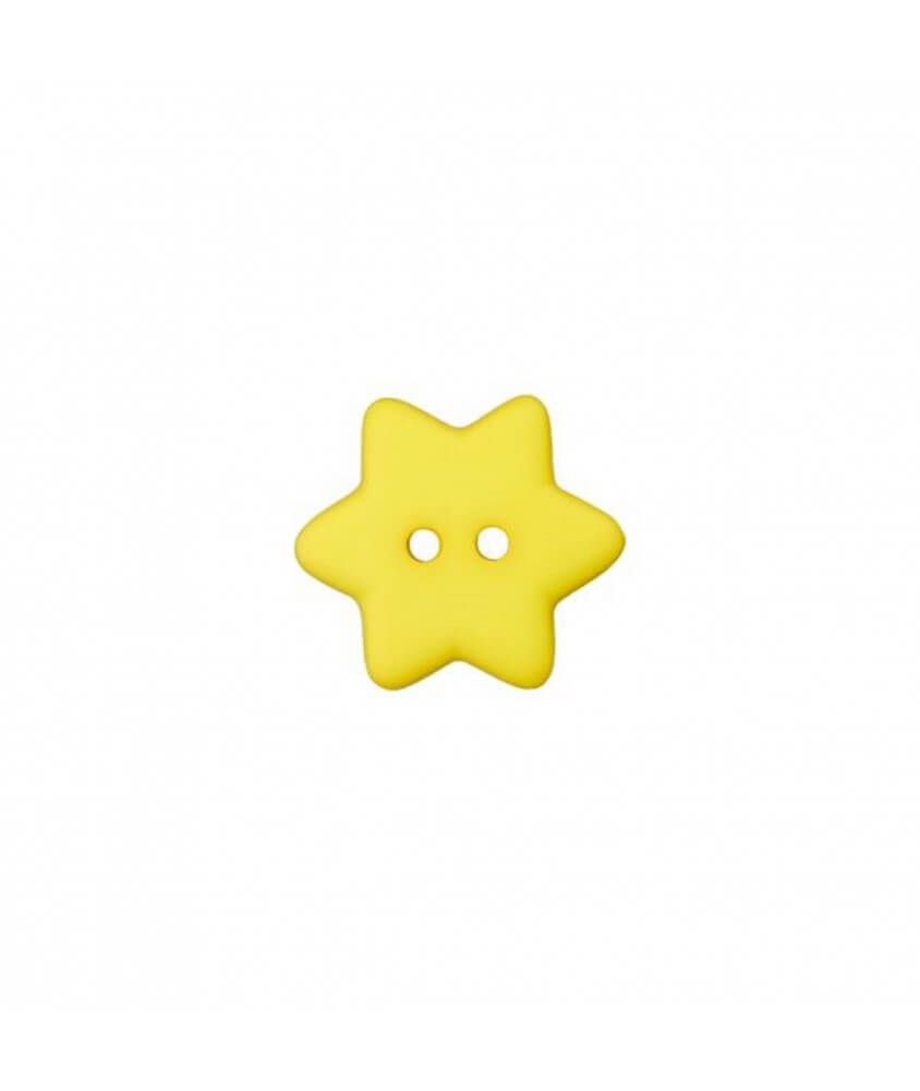 	Boutons étoiles Jaune 15 mm X 4 - Union Knopf