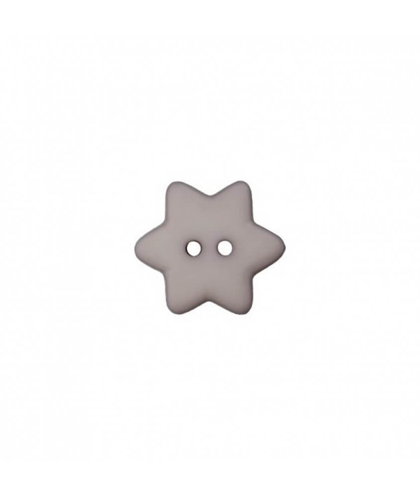 Boutons étoiles Gris 15 mm X 4 - Union Knopf