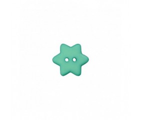 Boutons étoiles Vert amande 15 mm X 4 - Union Knopf
