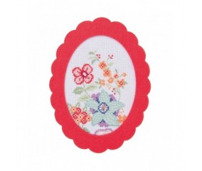 Kit Point de croix ~ Fleurs Vrille ~ Flower Power - Rico Design