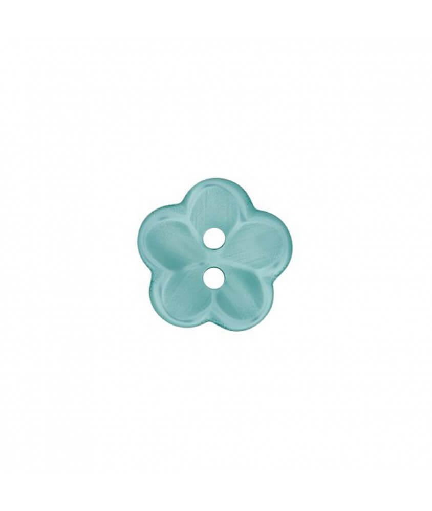 Boutons Fleurs bleu pastel 18 mm X 3 - Union Knopf