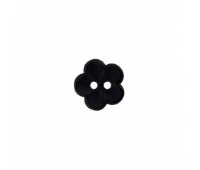 Boutons Fleurs Noir 18 mm X 3 - Union Knopf