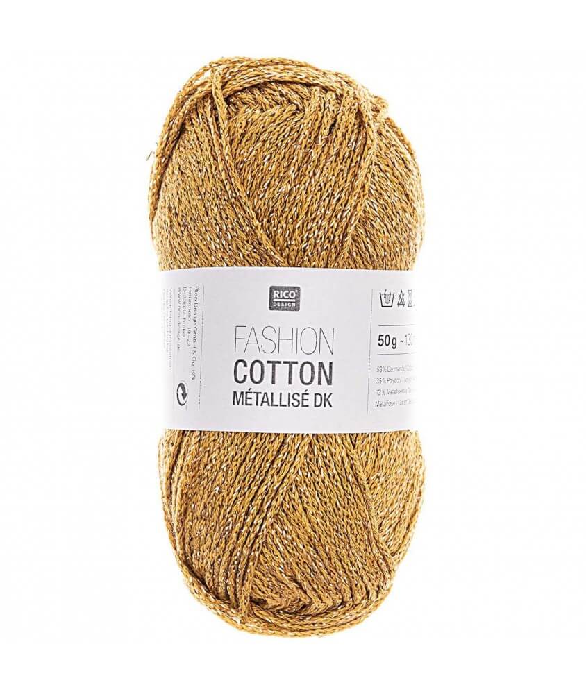 Fil à tricoter FASHION COTTON MÉTALLISÉ - Rico Design Fil à tricoter FASHION COTTON MÉTALLISÉ - Rico Design