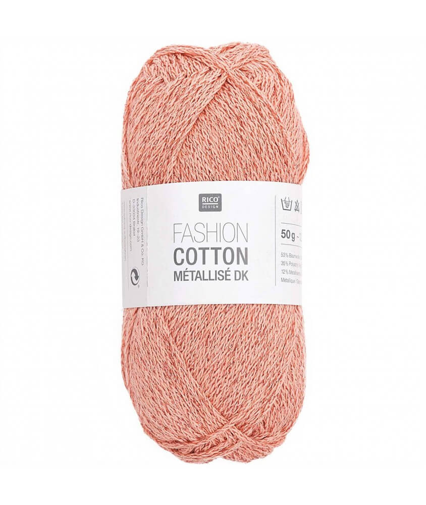  383202.023 Fashion cotton métalisé 24 rose Sperenza Rico design ambre